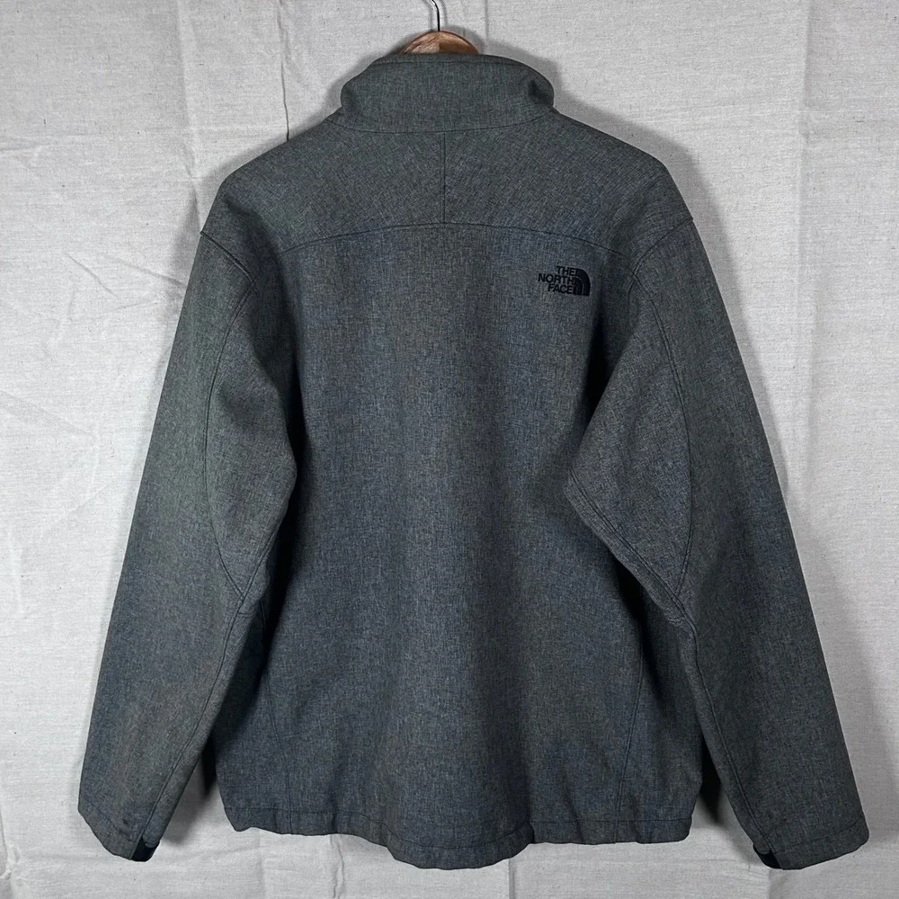 The North Face Apex‎ Bionic Softshell Jacket Mens XL Gray Full Zip Windbreaker